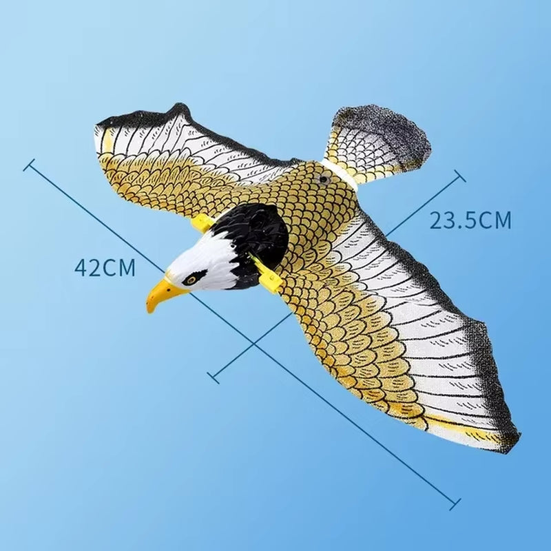 Simulation Bird Interactive Cat Toys Electric Hanging Eagle Flying Bird Cat Teasering Play Cat Stick Scratch Rope Pet Toys